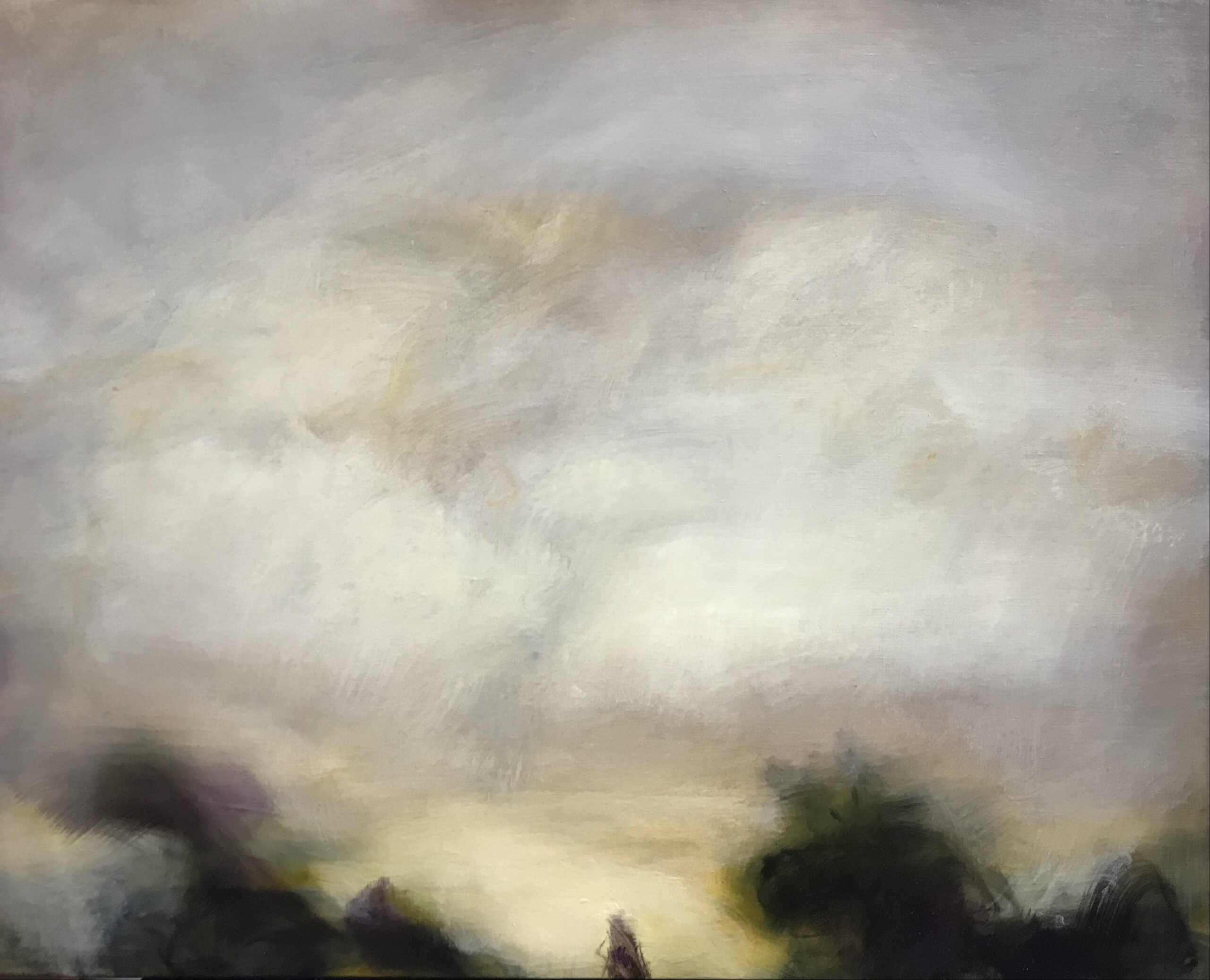 Orée, huile sur toile, 81x100 cm, 2022